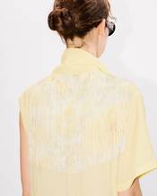 'KENZO Peonies' fringed long dress