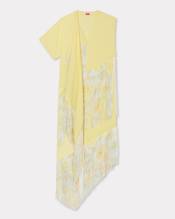 'KENZO Peonies' fringed long dress