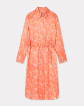 'KENZO Jungle Flower' midi shirt dress in silk