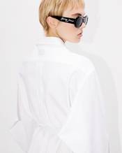 Shirt dress with kimono sleeves in oxford cotton