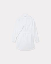 Shirt dress with kimono sleeves in oxford cotton