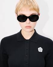 'Boke Flower 2.0' embroidered rib polo dress