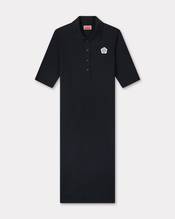 'Boke Flower 2.0' embroidered rib polo dress