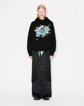 'KENZO Peonies' embroidered oversized hoodie in cotton