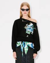 'KENZO Peonies' batwing sweatshirt in cotton