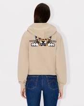 'KENZO Happy Tiger' zipped hoodie in cotton