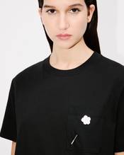'Boke Flower' embroidered loose T-shirt in cotton