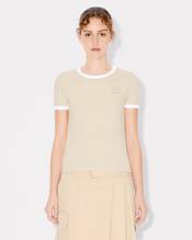 'Boke Flower 2.0' embroidered rib T-shirt