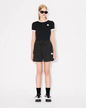 'Boke Flower 2.0' embroidered rib T-shirt