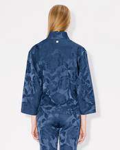'KENZO Peonies' kimono jacket in jacquard cotton linen