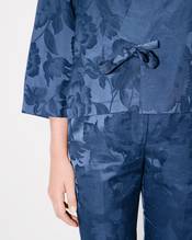 'KENZO Peonies' kimono jacket in jacquard cotton linen