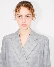 'KENZO Weave' kimono blazer in jacquard wool
