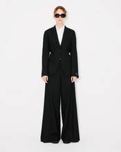 Waisted blazer in virgin wool
