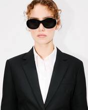 Waisted blazer in virgin wool