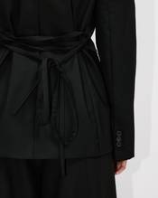 Waisted blazer in virgin wool