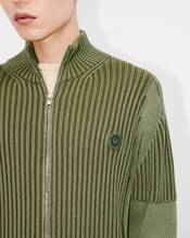 'Boke Flower 2.0' zipped cardigan in cotton and wool