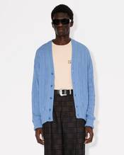 'KENZO Weave' embroidered cardigan in cotton