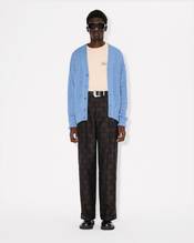 'KENZO Weave' embroidered cardigan in cotton