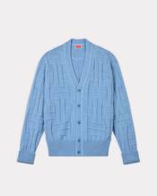 'KENZO Weave' embroidered cardigan in cotton