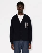 'KENZO Kamon' embroidered cardigan in wool and cotton
