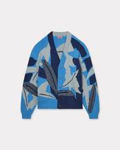 'KENZO Chiku-Rin Camo' embroidered cardigan in cotton and wool