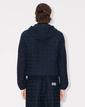 'KENZO Weave' hooded overshirt in cotton jacquard