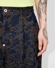 'KENZO by Verdy' embroidered buggy jeans in japanese denim