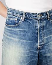 Straight short in japanese denim