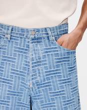 'KENZO Weave' straight short in japanese denim