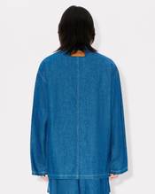 Kimono jacket in japanese linen denim