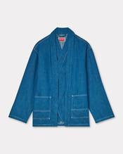 Kimono jacket in japanese linen denim