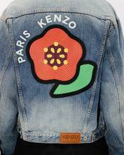 'KENZO Pop' embroidered trucker jacket in japanese denim