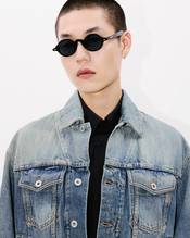 'KENZO Pop' embroidered trucker jacket in japanese denim