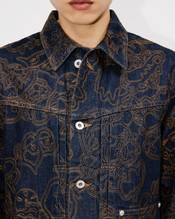 'KENZO by Verdy' embroidered trucker jacket in japanese denim