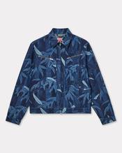 'KENZO Chiku-rin camo' zipped trucker jacket in japanese denim