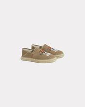 'Happy Tiger' embroidered canvas espadrilles