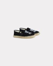 'Happy Tiger' embroidered canvas espadrilles