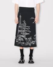 'KENZO Paris Jungle' embroidered skirt