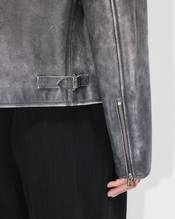 Casual blouson in leather