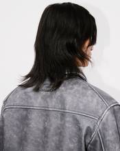 Casual blouson in leather
