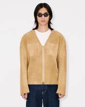 Casual jacket in leather