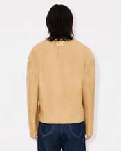 Casual jacket in leather
