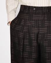'KENZO Weave' pleated tailored pant