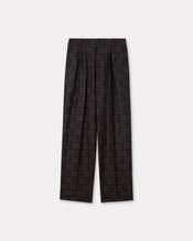 'KENZO Weave' pleated tailored pant