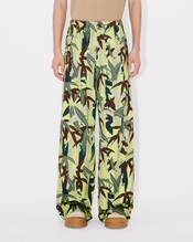 'KENZO Chiku-Rin Camo' oversized pleated pants in cotton