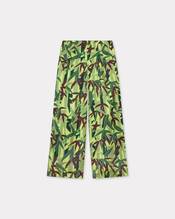 'KENZO Chiku-Rin Camo' oversized pleated pants in cotton