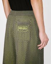 Embroidered knitted crochet shorts in cotton mesh