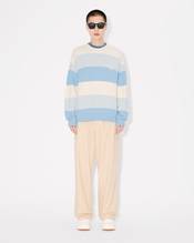 Embroidered stripes jumper in cotton blend