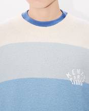 Embroidered stripes jumper in cotton blend