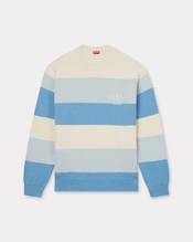 Embroidered stripes jumper in cotton blend